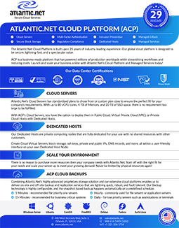 ACP Cloud Platform Brochure