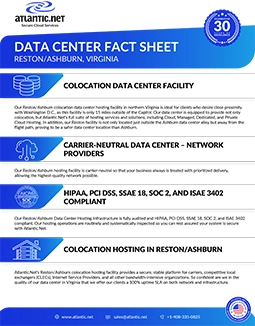 ASH VA Data Center FactSheet Brochure