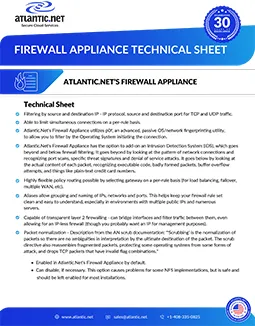 Firewall Appliance Brochure