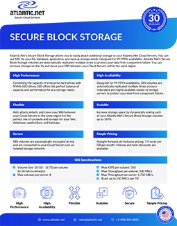 Secure Block Storage-(SBS) Brochure