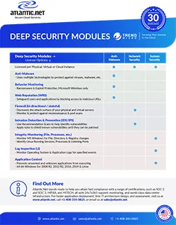 Trend Micro Deep Security Brochure