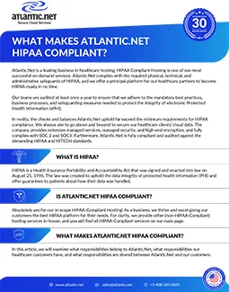 Wha -Makes Atlantic.Net HIPAA Compliant Brochure