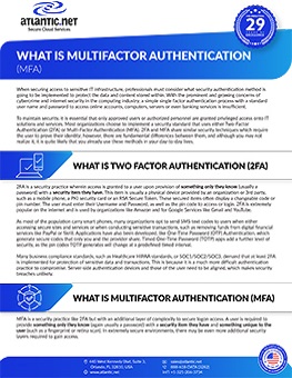 Multi-Factor Authentication whitepapers