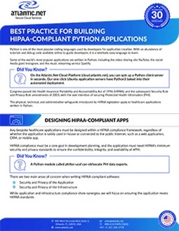 HIPAA Python Applications Guide Whitepaper