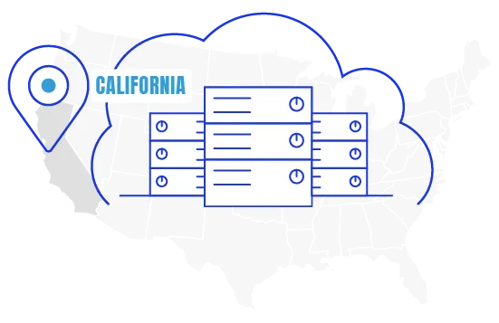 Host In California Graphic