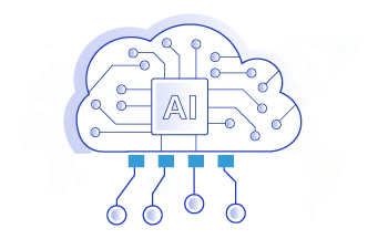 Artificial Intelligence in Cloud Computing Graphic