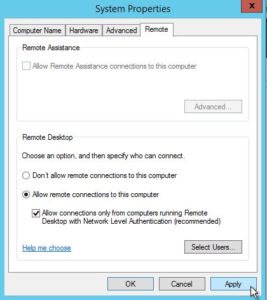 Добавление пользователя rdp windows server 2012