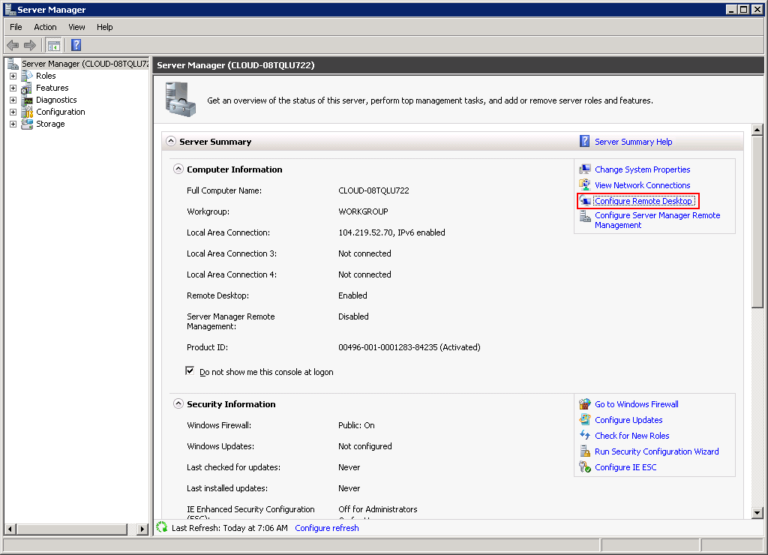 rdp from mac to windows server 2012 r2