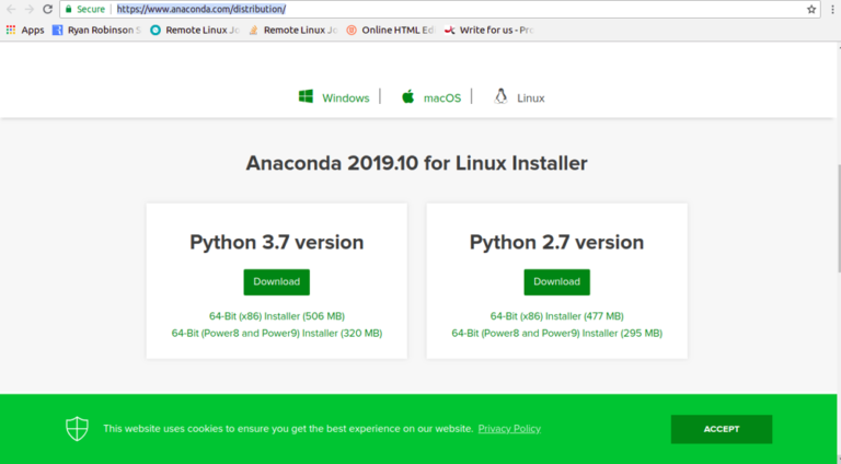 anaconda python ubuntu 18.04